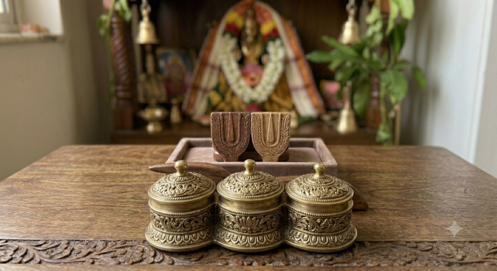 Decorative Brass Container