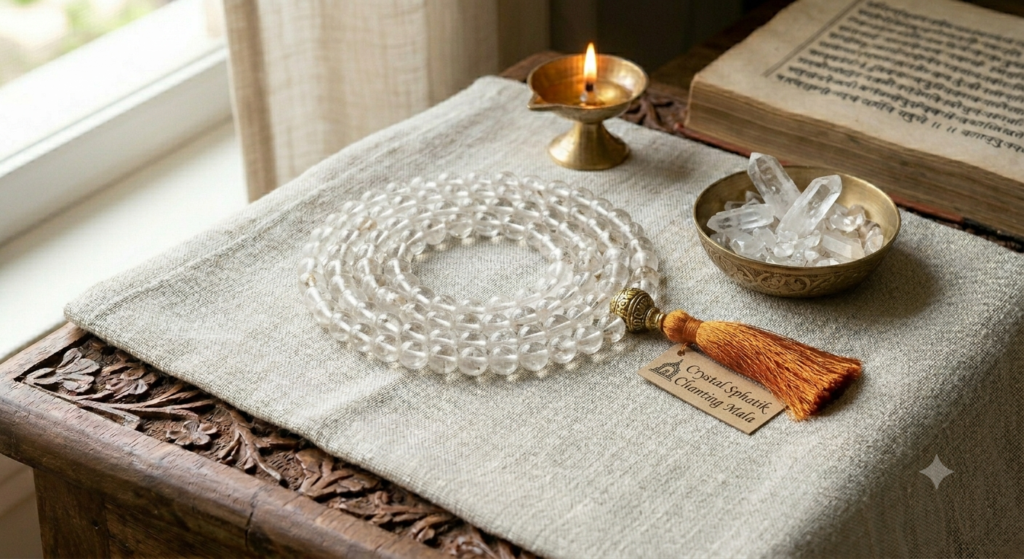 Crystal Sphatik Chanting Mala