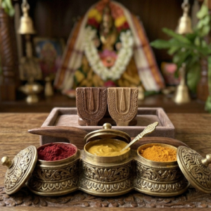 Brass Tilak Container
