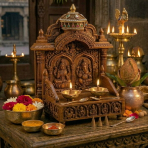 Wooden Singhasan Large