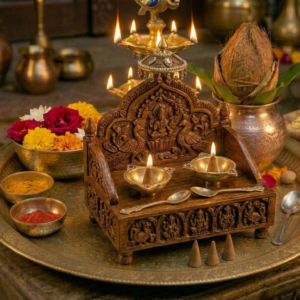 Wooden Singhasan Small