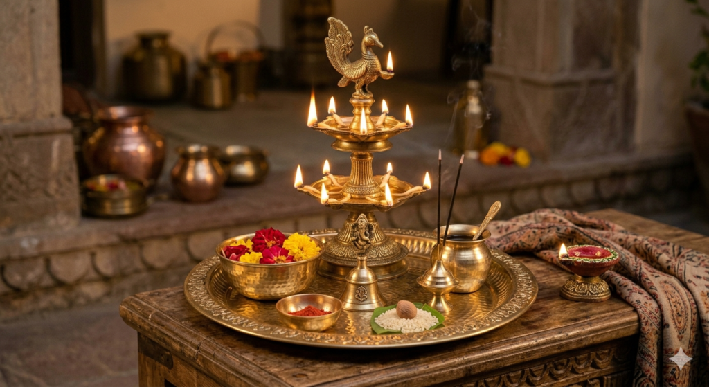 Puja Thali Brass